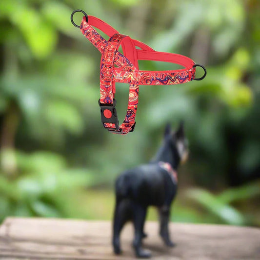 Harnais pour chien - DogSafeHarness™ - Rouge - ChienBaroudeur